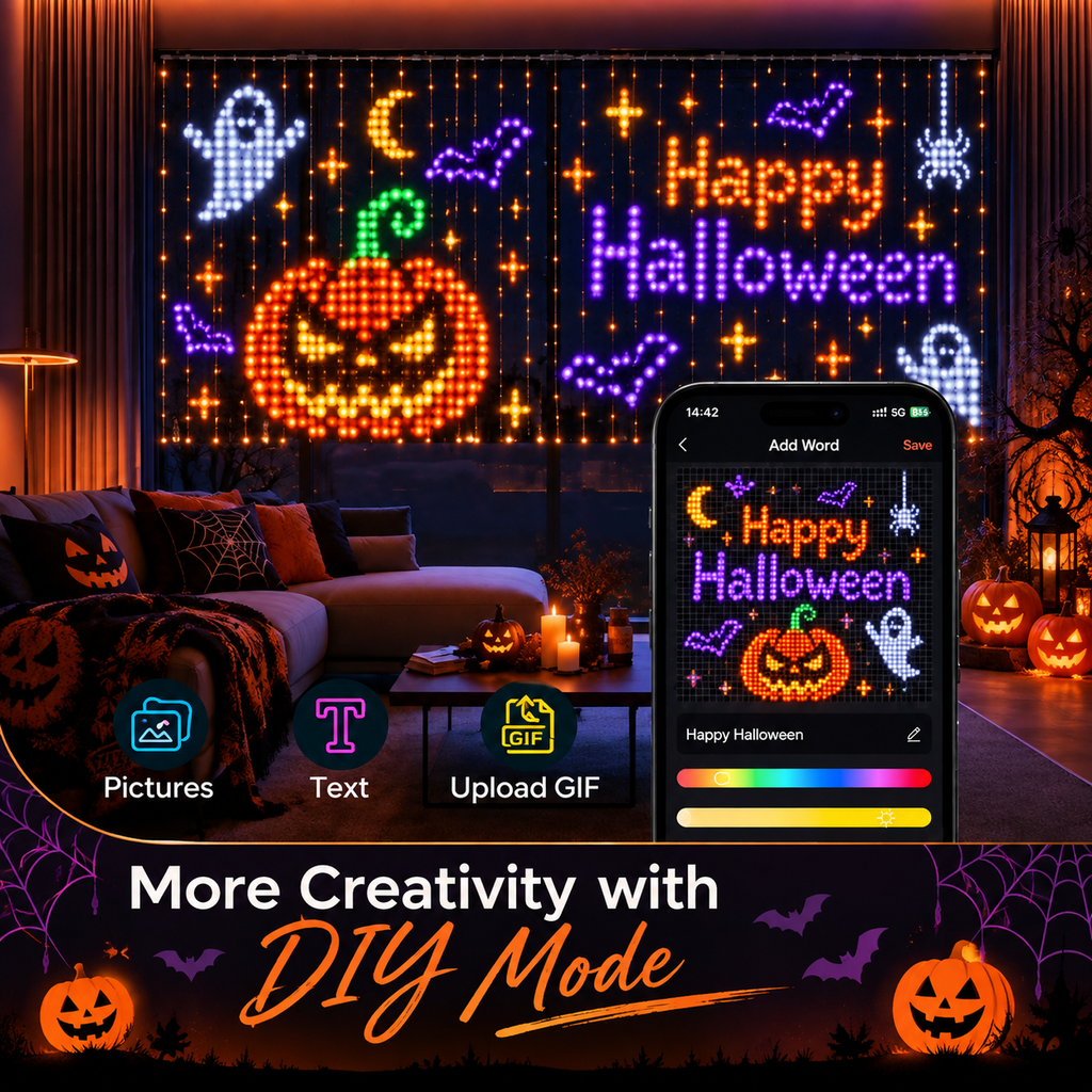 SpookLume™ DIY LED Curtain Display